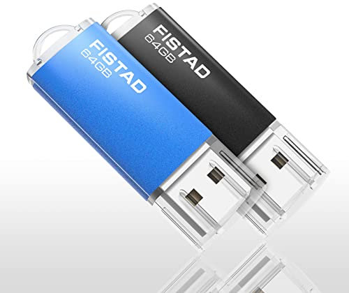 2 Piezas Memoria USB 64GB, Flash Drive 64GB Pen Drive USB 2.0 Memory Stick para PC, Laptop etc