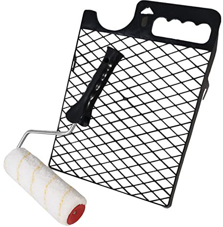 Juego profesional de rodillo de pintor de 20 cm + soporte + rejilla de pintura
