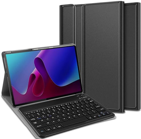 Cazy Tablet-Hülle mit Tastatur geeignet für Lenovo Tab P11 (2nd Gen) - AZERTY Bluetooth Tastatur-Hülle - Schwarz