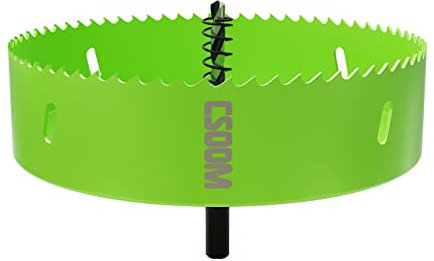 CSOOM 160mm M42 Bi-Metall-Lochsäge Bohrkrone Für Arbeiten in Gipskarton, Kunststoff, Holz, dünnes Metall, dünnem Stahl-blech, Hochleistungs-Bohrwerkzeug