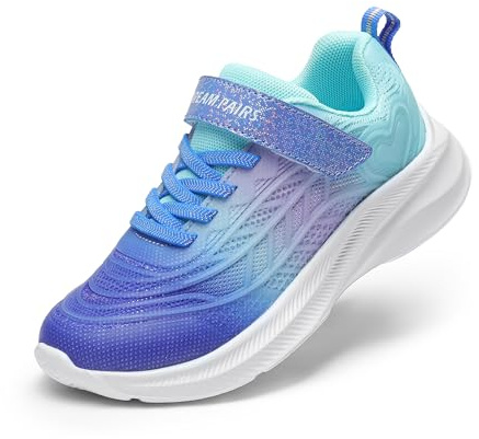 DREAM PAIRS Flickskor barn gnistrande tennis löpning atletiska lätta sneakers för små/stora barn småbarn