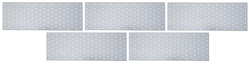Alberts 820817 Lochplatte, sendzimirverzinkt, 400 x 120 mm, 5 Stück