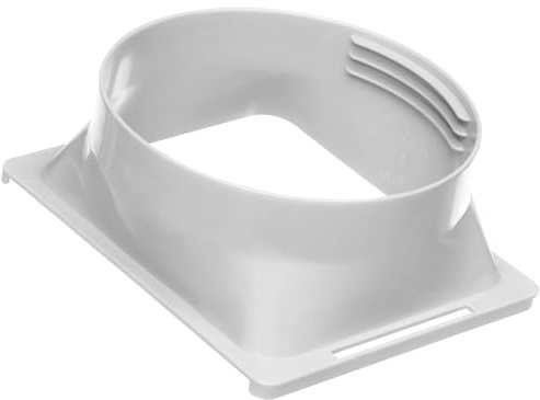 Lets Joy Conector de Manguera de Escape de Aire, 150mm/5.9in Ventana Adaptador, Conector de Tubo de Manguera de Aire, Aire Acondicionado Portatil Adaptador, Accesorios de Aires Portatil (A)