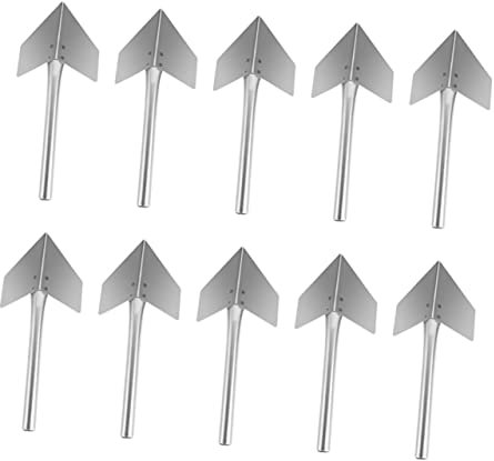 jojofuny Paquete De 10 Paletas De Esquina Para Exteriores Para Mampostería Construcción De Acero Inoxidable Filo De Corte Fácil De Manejar