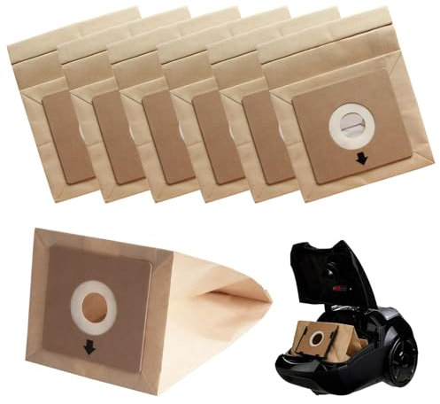 7PCS Vacuum Cleaner Bags for Bush Model VCB35b15c1J7W-70,Efficiency Paper Dust Bags Storage Bags compatible with VYTRONIX RBC02 BC-402 BC-501 Argos Value VC-401 VC-402 Vacuum Hoover Cleaner Accessorie