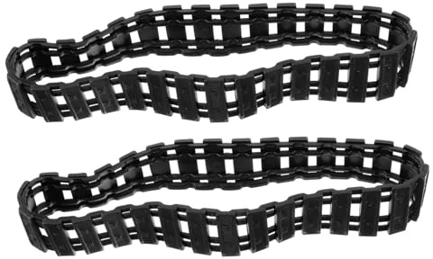 SOIMISS Chenilles de Char en Plastique de Remplacement 2pcs pour Robot Télécommandé Surface Lisse et Maniabilité Fluide, Accessoires pour Activités de Construction