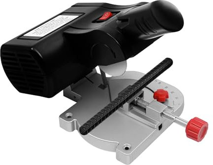 Gehrungssäge, 90W Kappsäge Mini Kreissäge 6000RPM mit Spannwerkzeug, Tisch Mini Kappsäge 0-45° Schneidewinkel für Schneiden Nichtmetallen, Weichmetallen, Hartmetallen usw