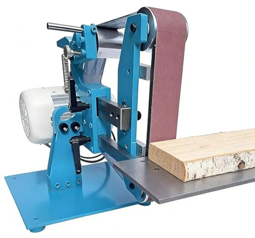 Fabriks 750w Elektrisk Bandslip, BäNkslip Med 5 Slipband, 1100w Slip- Och Polermaskin, Bandslip Med BorstlöS Motor, FöR Trä Och Metall 1100w