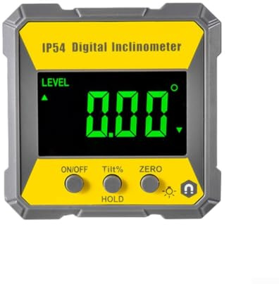 Vinkelmätare elektronisk magnet bas typ C laddning LCD-display verkstad 58 mm