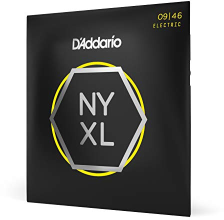 D'Addario Cuerdas Guitarra Electrica | Cuerdas de Guitarra | Cuerdas para Guitarra Eléctrica | NYXL0946 Nickel Wound, Super Light Top/Regular Bottom, 09-46