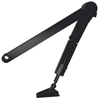 Tesa Assa Abloy DCL141-9005 Brazo Articulado Para Cierrapuertas DC140 Para Puertas Negro Con Retención BRAZO DC140