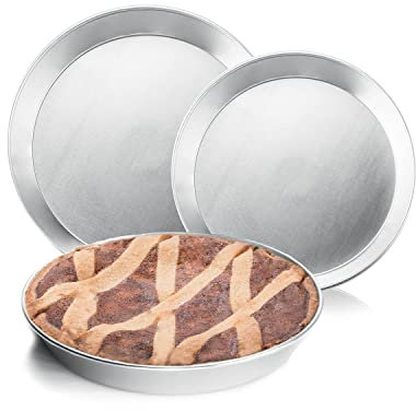 CONTITAL - Tortiera in Alluminio Professionale per Torte Dolci e salate Riutilizzabile Made in Italy, Bordo a G Antiaderente (D18G)