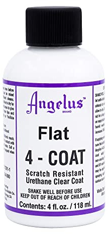 Angelus 4-Coat Finisher, 4 Ounce Bottle, Flat (901-04-000)
