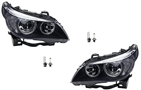 Johns, Apto para BMW Serie 5 faros Set E60/E61 con D2S/H7 2005-2007 Bi-Xenon li+re