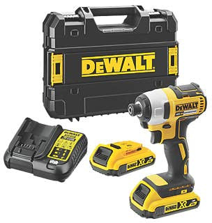 DeWalt DCF787D2T-SFGB Cordless Impact Driver, 18V, 2.0Ah, Li-Ion, XR, Brushless