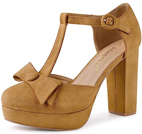 Allegra K Women Halloween Party Chunky Platform Pumps Heels Dress Shoes