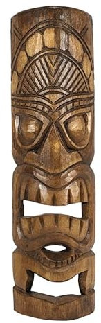 Villa Métisse Maschera Tiki 50 cm in legno intagliato - Decorazione esotica
