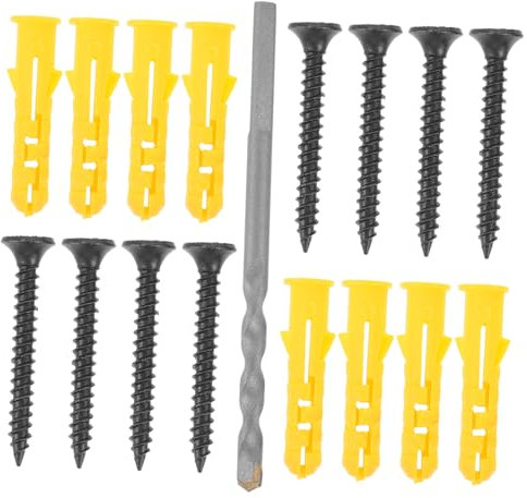 CHILDWEET 1juego Anclajes Para Pared y Tornillos De Concreto Incluye Tornillos Para Pladur y Broca De Diamante Solución Versátil Para Instalaciones Paredes De Concreto