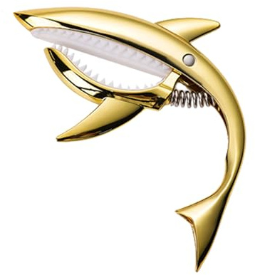 Shark Kapodaster, haj capo-gitarr | gitarrtonklämma av metall – cool gitarrkapodaster med god handkänsla, lätt Kapodaster akustisk, folk-, elgitarr och ukulele