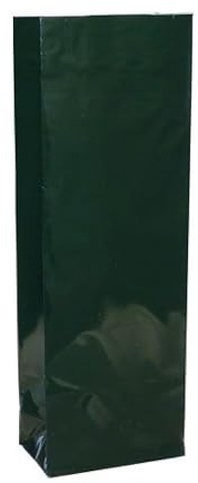 50 bolsas de regalo de fondo plano, 4 capas, color rojo, dorado, verde y negro, 250 – 400 ml – para alimentos, regalos, fiestas