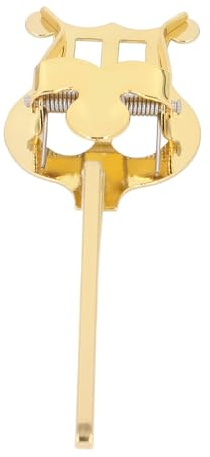 CHICIRIS Soporte para Clips de Partituras para Saxofón, Soporte Portátil de Aleación para Saxofón y Saxo Tenor, Dorado Elegante, Ideal para Músicos y Principiantes, con Uso Práctico