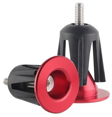 KEXIAO 1 par de tapones para manillar de bicicleta, aleación de aluminio colorida, tapones para manillar de bicicleta, tapas de extremo de manillar de bicicleta