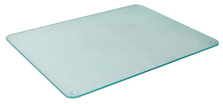 Tabla de cortar de cristal 40 x 30 cm, tabla de cocina, con pies antideslizantes, higiénica, resistente al calor,