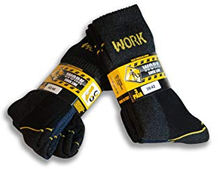 Frencis 6/12 Paia WORK Calze/Calzini Da Lavoro Uomo In Cotone Rinforzate Punta e Tallone In Spugna Di Cotone Per Scarpe Antinfortunistiche 100% MADE IN ITALY (6, 39-42)
