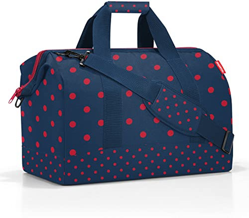 reisenthel Allrounder L Mixed red dots Vielfältige Doktortasche zum Reisen, für die Arbeit oder Freizeit Mit funktional-stylischem Design