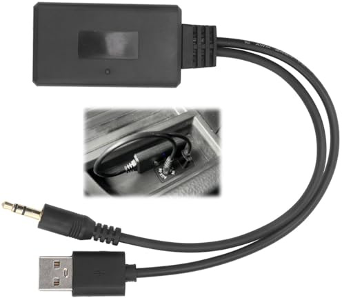 Tissting Bluetooth-ontvanger för bil, Kraftfull Dual Interface Bluetooth Aux-adapter med USB och AUX för Musikstreaming och Hands-free Samtal för Bil och Hem