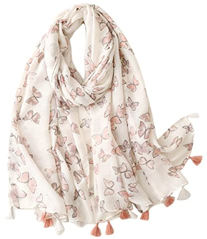 FAIRYGATE Ladies Scarves Lightweight Large Oversized Flower Scarf for Women