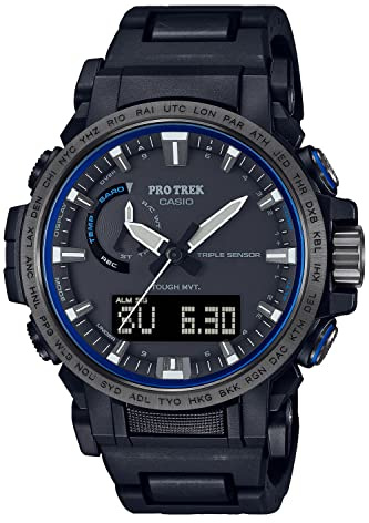 Casio PRO Trek PRW-61FC-1JF [ Climber Line (PRW-61 Series eco-Materials Model Equipped with Radio Wave Solar] Imported from Japan Jan 2023 Model Black, Black, Modern