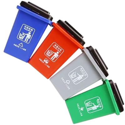 Uonlytech Mini Poubelle Jouet pour Garçon Fille Camion Poubelle De Tri des Déchets Jouet Éducatif