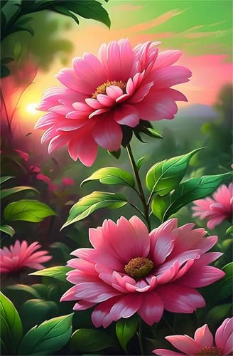 Puzzle 70 Pieces Fleurs Roses, Jeux éducatif Défi Jouets Puzzles Classiques, Parfaitement Emboîtable Lettres au Dos, pour Vous Faciliter Le Travail pour Hommes Femmes Plus âgés 20 x 15 cm
