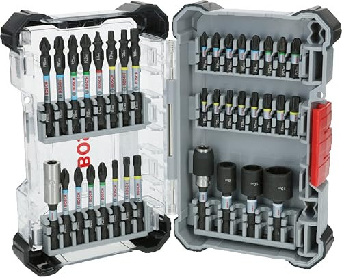 Bosch 36 x PRO Impact Set de 36 piezas (200 x 107 mm, destornillador, destornillador)