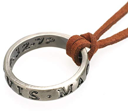Collier en Cuir avec Bague de Francis Drake | Collier pour Les Fans d' Uncharted