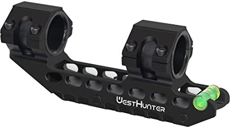 WestHunter Optik 20mm Picatinny Zielfernrohr Montage, 25,4 mm 30 mm Universal Taktik Präzision Zielfernrohrmontage mit Blasenebene | Black