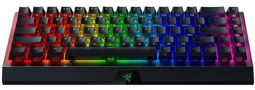 Razer BlackWidow V3 Mini HyperSpeed (Interruttore Verde) - Tastiera da Gioco Meccanica Wireless al 65% (Interruttori Clicky, Copri Tasti Fantasma, Bluetooth, USB-C) QWERTY Layout US | Phantom Ed.