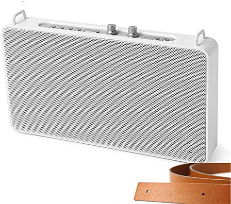 Altoparlante Portatile Altoparlante Bluetooth Portatile AUX WiFi 20W Subwoofer Colonna HD 6 Driver Altoparlante quadrato Vivavoce per Computer Telefono (Color : White) little surprise