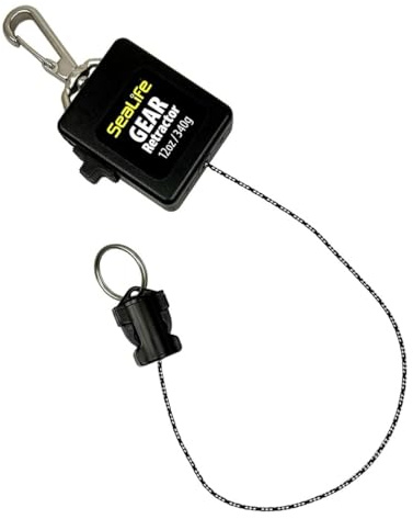 Sealife Unterwasser Karabiner-Rückholsystem in Groß (SL926) für SportDiver Smartphone Gehäuse und Kameras mit Unterwassergehäuse mit Einer Reissfestigkeit von ca. 36 kg