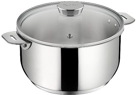 Casserole Inox 20cm Sans Poignée + Couvercle Verre - 012138031214