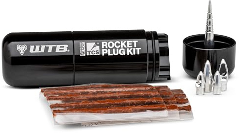 WTB Rocket Bike Tire Repair Kit - Easy Tire Plug Kit for Tubeless Mountain & Gravel Bike Tires. Includes 15 Plugs & 4 Reusable Anchors