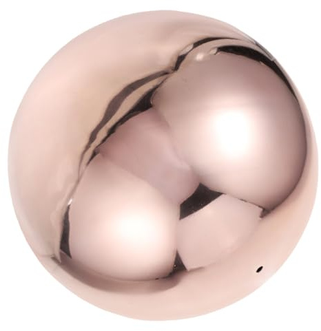 HOODANCOS Boule de Jardin Acier Inoxydable Miroir Réfléchissante Rose Doré Décoration Extérieure Creuse et Légère