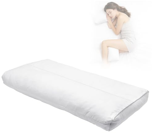 MIUUIPI Kniekissen für Seitenschläfer, Kniekissen zum Schlafen, 8 cm hohes Baumwollkissen, Orthopädisches Memory Foam Beinkissen für die Beine zur Linderung von Hüft-, Knie und Rückenschmerzen