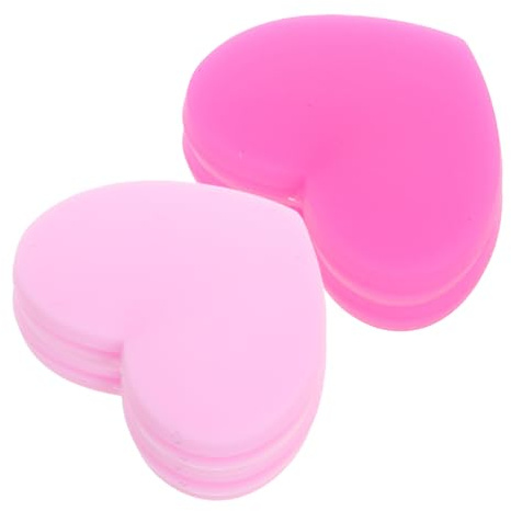 Zerodeko Smorzatori Antivibranti per Racchette da Tennis a Forma di Cuore in Silicone, Set da 4 Pezzi Color Rosa Fluorescente, Ammortizzatori per Controllo Vibrazioni per Giocatori