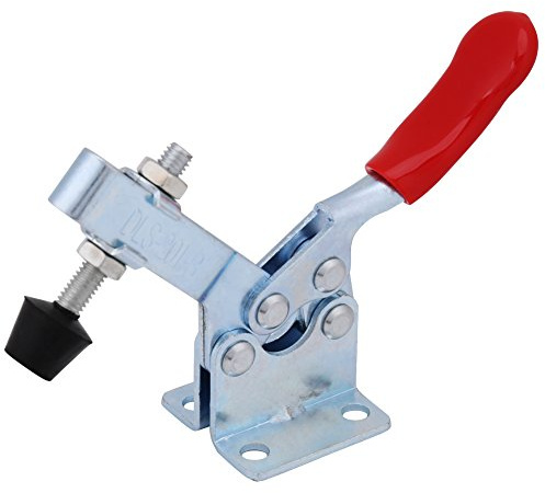 YWBL-WH Morsetto a Levetta, Confezione da 4 Morsetti Orizzontali in Acciaio Zincato, capacità 90 Kg, Vite M6x45, per Maschere per la Lavorazione del Legno, Fissaggio di Pezzi, Saldatura e