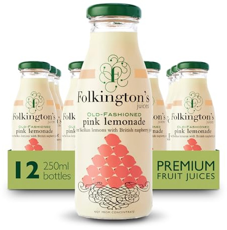 Folkington's Pink Lemonade Fruit Juice 250 ml (Pack of 12)