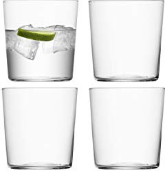 LSA International Vaso Gio (mediano) transparente de 390 ml x 4, 450 g