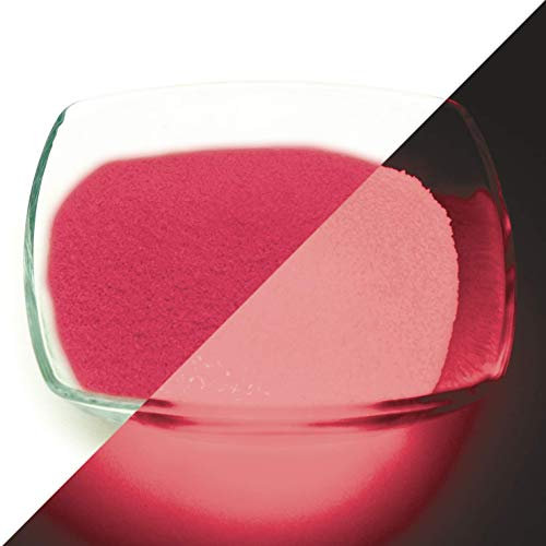 lumentics Granulato luminoso rosa – Sabbia di colore fosforescente per decorazioni, bricolage, resina, resina e resina epossidica (1 mm, 100 g)