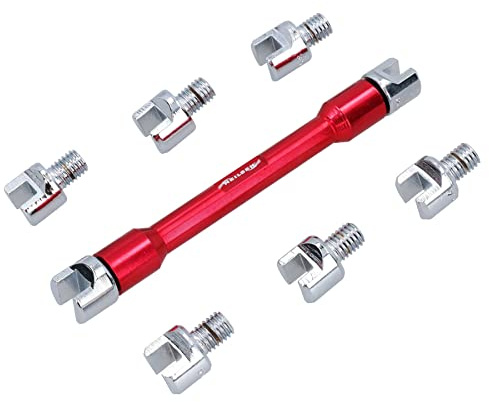 AB Tools Chiave a raggi per moto per ruote con fibbia a tensione da 5,4 mm a 6,8 mm, 9 pezzi